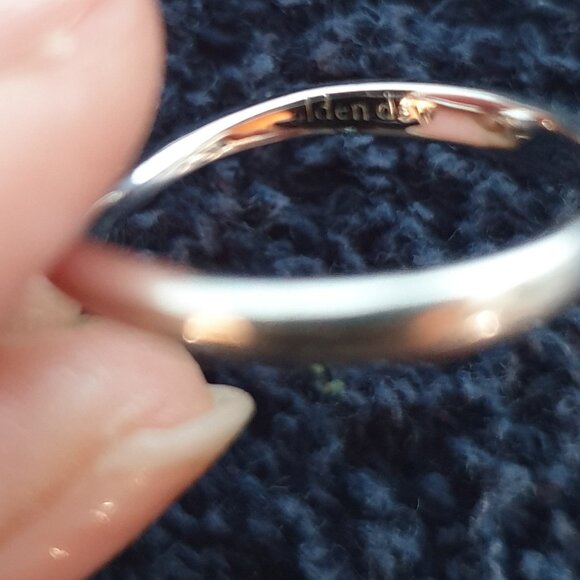 Elegant Vintage18k White Gold High-Quality Diamond Golden Dew Flower Ring - Picture 13 of 14